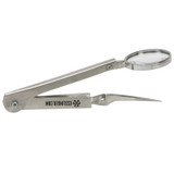 Cross Lock Tweezers with Magnifier