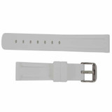 Silicone Watch Band 22MM White Sport Rubber Jelly