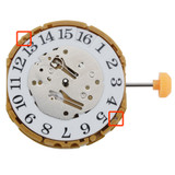 Miyota/Citizen LTD Multifunction Quartz Watch Movement GP10 Big Date at 12:00 Overall Height 6.2mm