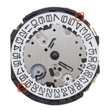 Hattori Japan Quartz Chronograph Watch Movement VR35 Date at 4:00 Overall Height 6.2mm