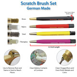 German Scratch Brushes Set of 4 German Scratch Brushes Set of 4