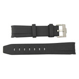 Black Silicone 20MM Made to Fit Rolex® Curved End Watch Band 7-3/4 Inch Length