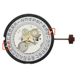 Harley Ronda Quartz Watch Movement HQ515.24H-D4 24 Hour Date At 4:00 Overall Height 4.8mm