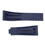 Made To Fit Rolex® Professional Sports Model 20mm Blue Rubber Watch Band NO CLASP 5 1/2 Inch Length