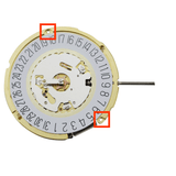 Harley Ronda 2 Hand Quartz Watch Movement HQ6004.D-12 Date At 12.:00 Small Second At 6:00 Overall Height 4.0mm