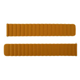 Magnetic Orange Leather 20mm Watch Band Quick Release Spring Bar Made to Fit Samsung Smart Watch Magnetic Orange Leather 20mm Watch Band Quick Release Spring Bar Made to Fit Samsung Smart Watch