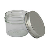 Clear Glass Jar 4 Oz Plain