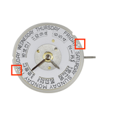 Chinese 3 Hand Automatic Watch Movement 6330 Gold Plate Day At 12:00 And Date At 3:00 Overall Height 7.0mm