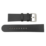 24mm Vegan Black Apple Skin Watch Band 7 7/8 Inch Length