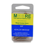 Moore's Adalox 5/8 Inch Brass Center Sanding Discs Box 200 FINE