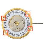 ETA® 2 Hand Quartz Watch Movement F05.111-2/6 Date At 6:00 Overall Height 3.7mm