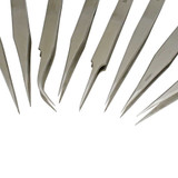 Economy Swiss Pattern Tweezers Set of 8