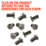 Stainless Steel Case Back Screw Refills Package Of 10