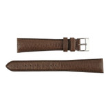 Brown 18mm Soft Padded Leather Watch Strap  7 7/8 Inch Length