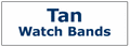 Tan Color Men's Leather Watchbands 