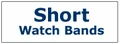 Short Length Men's Leather Watchband