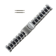 black stainless watch band