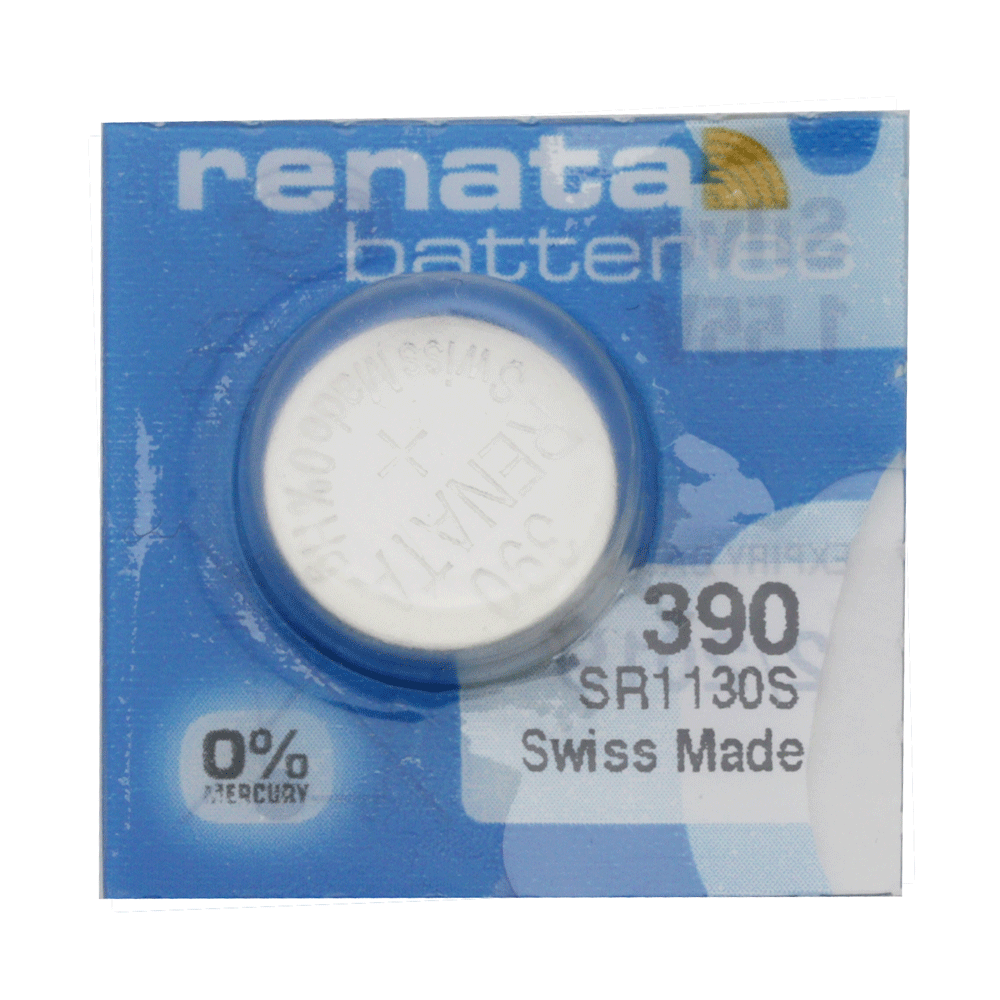 Renata 390 Silberoxid-Batterie – 1,55V, 80mAh, Für Uhren Und Kleingeräte