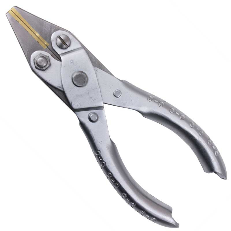Flat Parallel Pliers with Brass Jaws