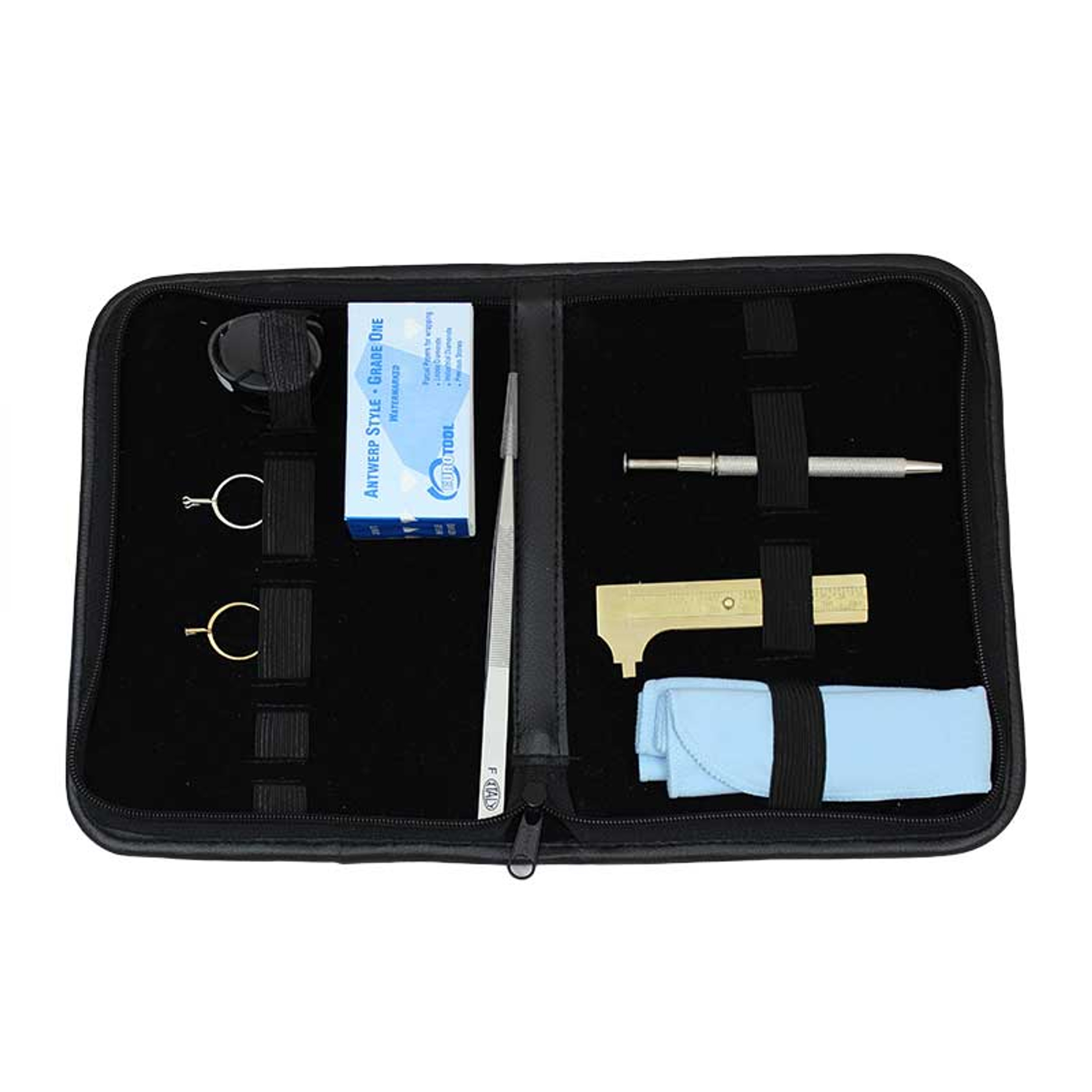 Gemstone and Diamond PortableTool Kit Set Tweezers Loupes and More