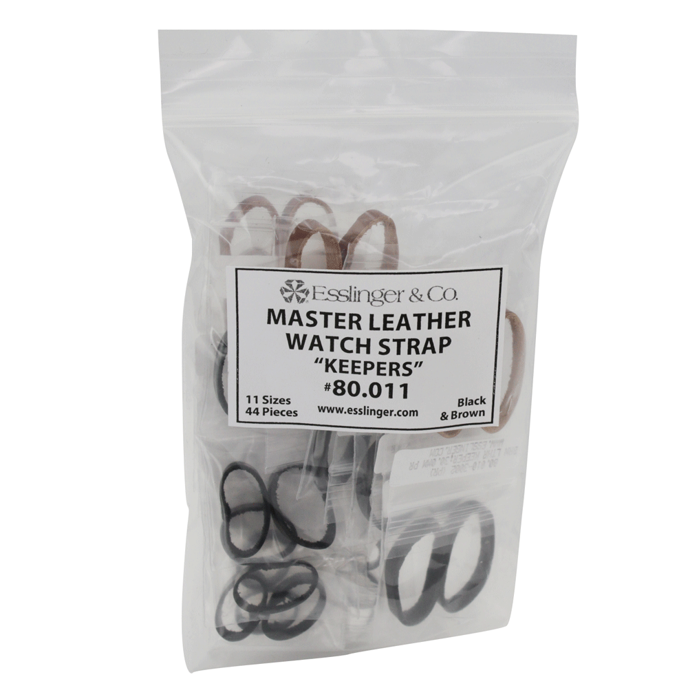 Leather Loop Watch Strap Keepers, Pack of 2 Pieces