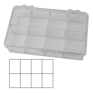 Compartment Box 12 Equal Compartments for Jewelry and Watch Parts