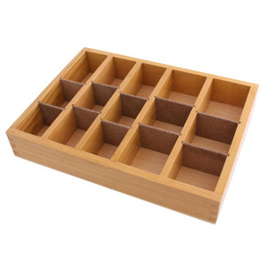 Box with removable dividers for organizing and storing burs