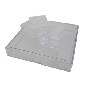 Individual Clear Plastic Storage Box 5 5/8 x 4 1/4 Inches