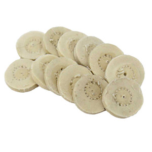 Buffs Finex Miniature Muslin Diameter 7/8 Inch Ply 16 Stitching 1 Row Pack of 12 Buffs Finex Miniature Muslin Diameter 7/8 Inch Ply 16 Stitching 1 Row Pack of 12