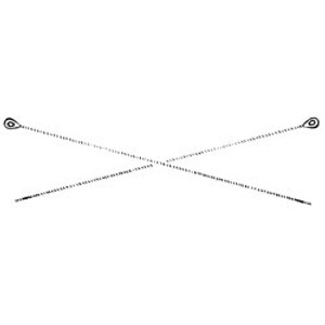 Package of 50 brass beading needles available in two sizes