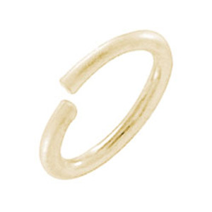 Oval yellow gold filled jump ring - 1 package