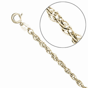 Yellow Gold Filled, Replacement Rope Chain, 1.5mm