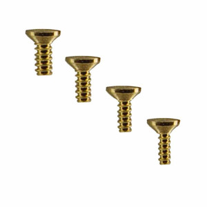 18K yellow gold watch case back screws