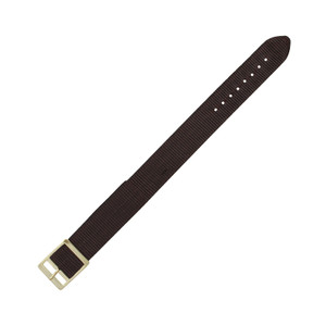Brown 18mm Nylon Watch Strap 9 1/4 Inch Length