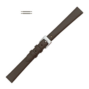 Leather Watch Band 12mm Brown Smooth Calf 7 Inch Length
