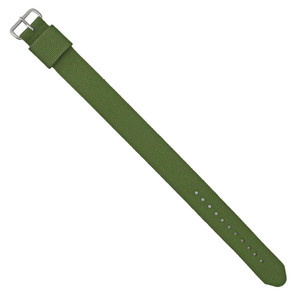 Nylon Watch Band Olive Green 18mm Strap