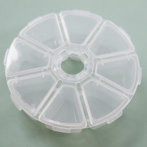 Esslinger Company Clear Plastic Parts Display Case with 15 Pieces 3/4 x 3/4 inch Boxes | Esslinger