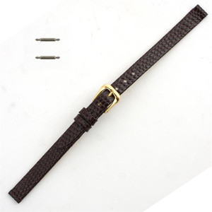 Brown Leather Watch Band 8mm Brown Leather Lizard Grain 7 1/2 Inch Length Brown Leather Watch Band 8mm Brown Leather Lizard Grain 7 1/2 Inch Length