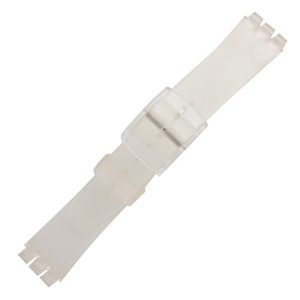 Clear Rubber Generic Swatch® Watch Band 14mm Wide and Fits 12mm Notched Case 6 3/4 Inch Length