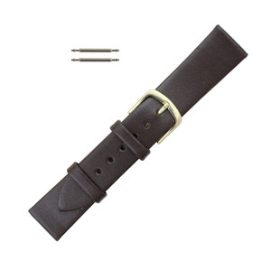 Hadley Roma 18mm Brown Leather Watch Band 6 5/8 Inch Length Hadley Roma 18mm Brown Leather Watch Band 6 5/8 Inch Length
