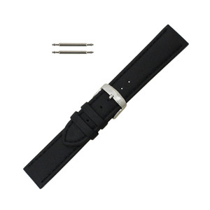 18mm Black Hadley Roma Genuine Lorica® Watch Band Hypo Allergenic 7 13/16 Inch Length 18mm Black Hadley Roma Genuine Lorica® Watch Band Hypo Allergenic 7 13/16 Inch Length