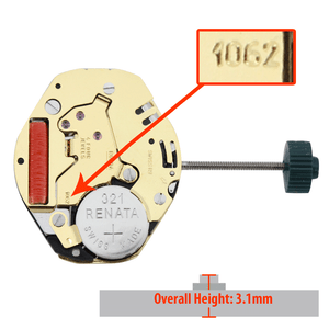 Harley Ronda 2 Hand Quartz Watch Movement HQ1062G Swiss Overall Height 3.1mm