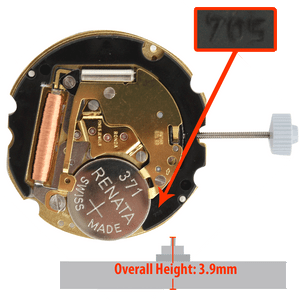 Harley Ronda Watch Movement HQ705G