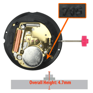 Harley Ronda Watch Movement HQ715.4 XHCP Quartz Movements Gold Plates