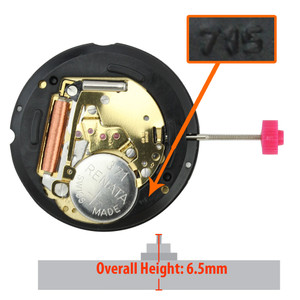 Harley Ronda Watch Movement HQ715.5G XXHCP Quartz Movements Gold Plates