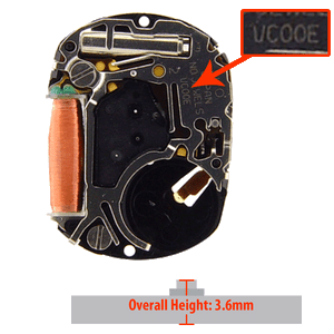 Hattori Japan Watch Movement VC00 Quartz Movements