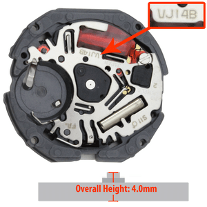 VJ14-6 Quartz Movement Date at 6:00