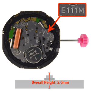 Miyota/Citizen durable E111 Japanese quartz watch movement