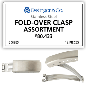 Watch Band Bracelet Extenders with Fold Over Link Clasp