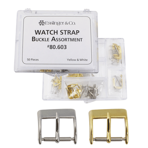Stepped Buckle Extender Assortment in Yellow Gold Plated, 7 Pieces